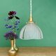 Vintage art deco frosted glass lampshade pendant light