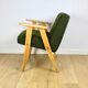 Chierowski 366 armchair, 1970s, olive green vintage boucle - light wood