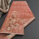 1970s Vintage Turkish Hand-Knotted Wool Cotton Red Runner Rug 82x270
