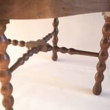 Fauteuil d'angle bois perlé