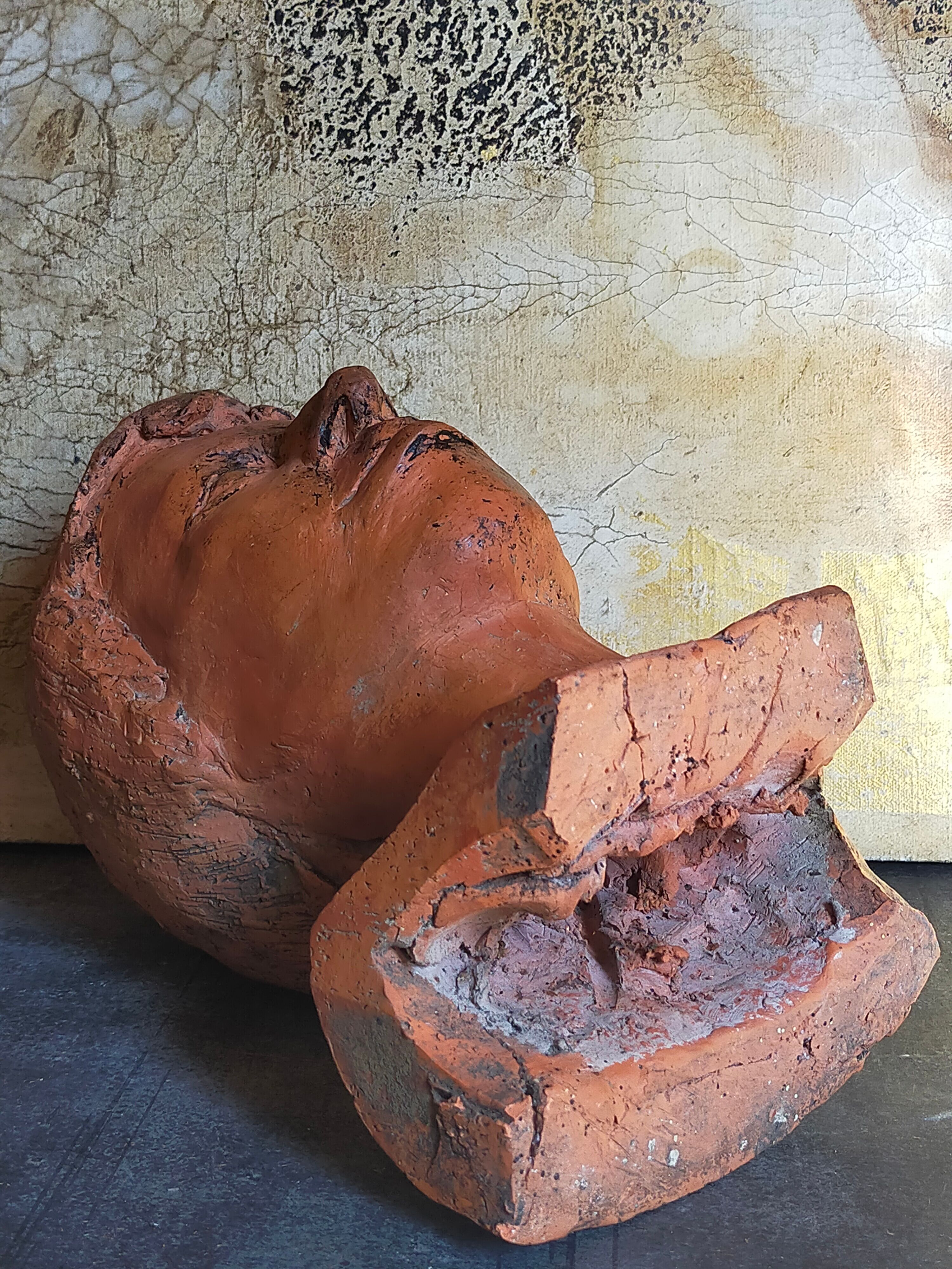 Young man's head original artist modeling