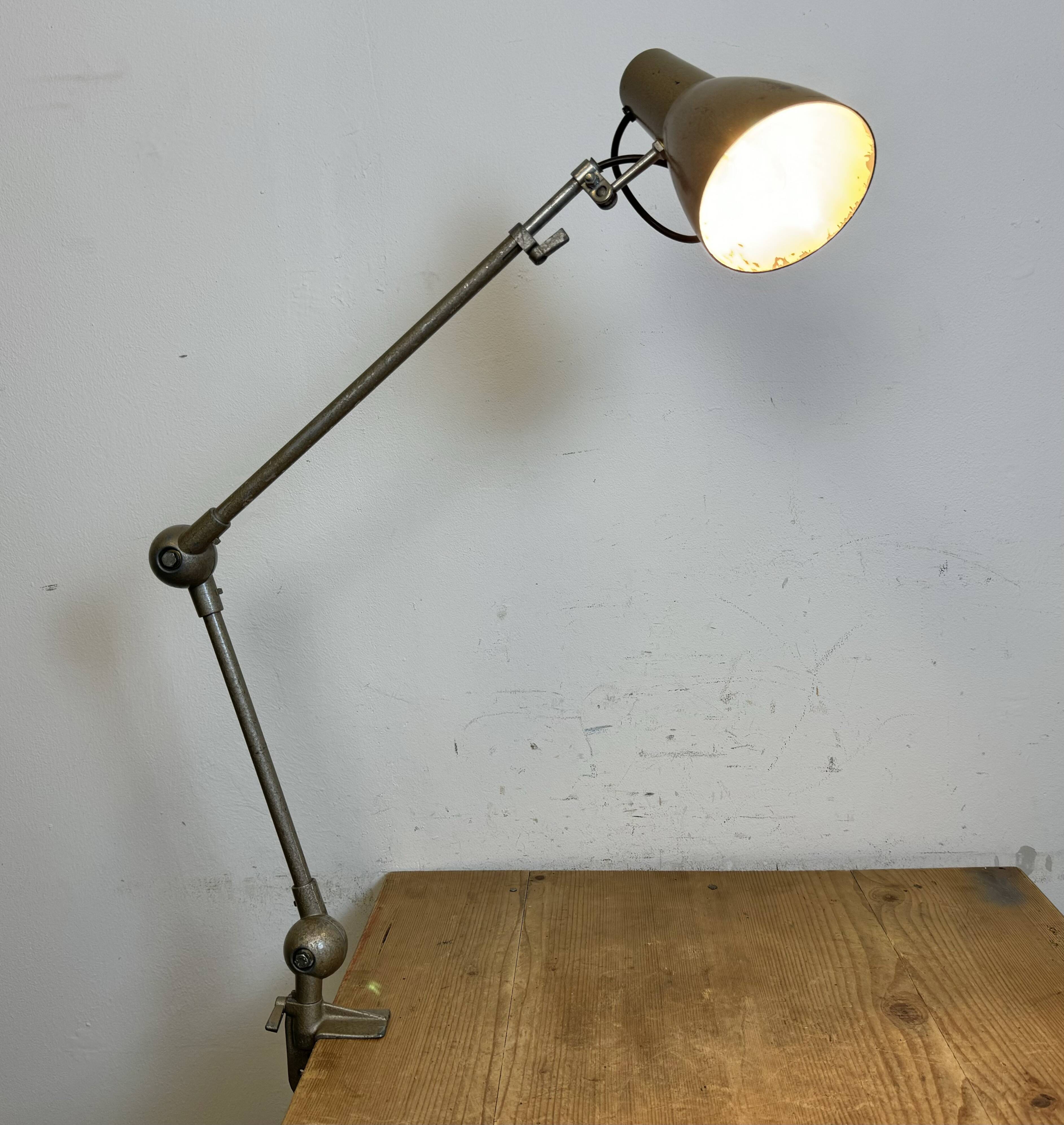 Vintage Grey French Adjustable Table Lamp, 1960s