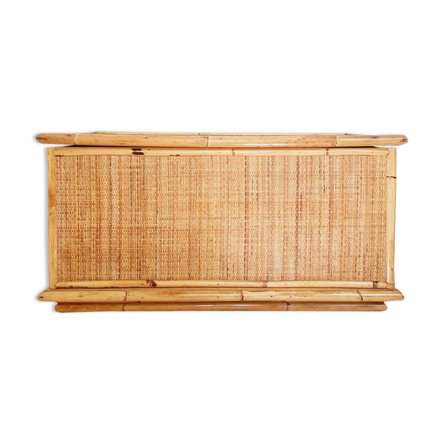 Bamboo chest, vintage wicker Dal Vera