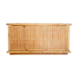 Bamboo chest, vintage wicker Dal Vera