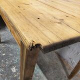 Light wood farmhouse table