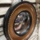 Miroir convexe cadre marron et noir
