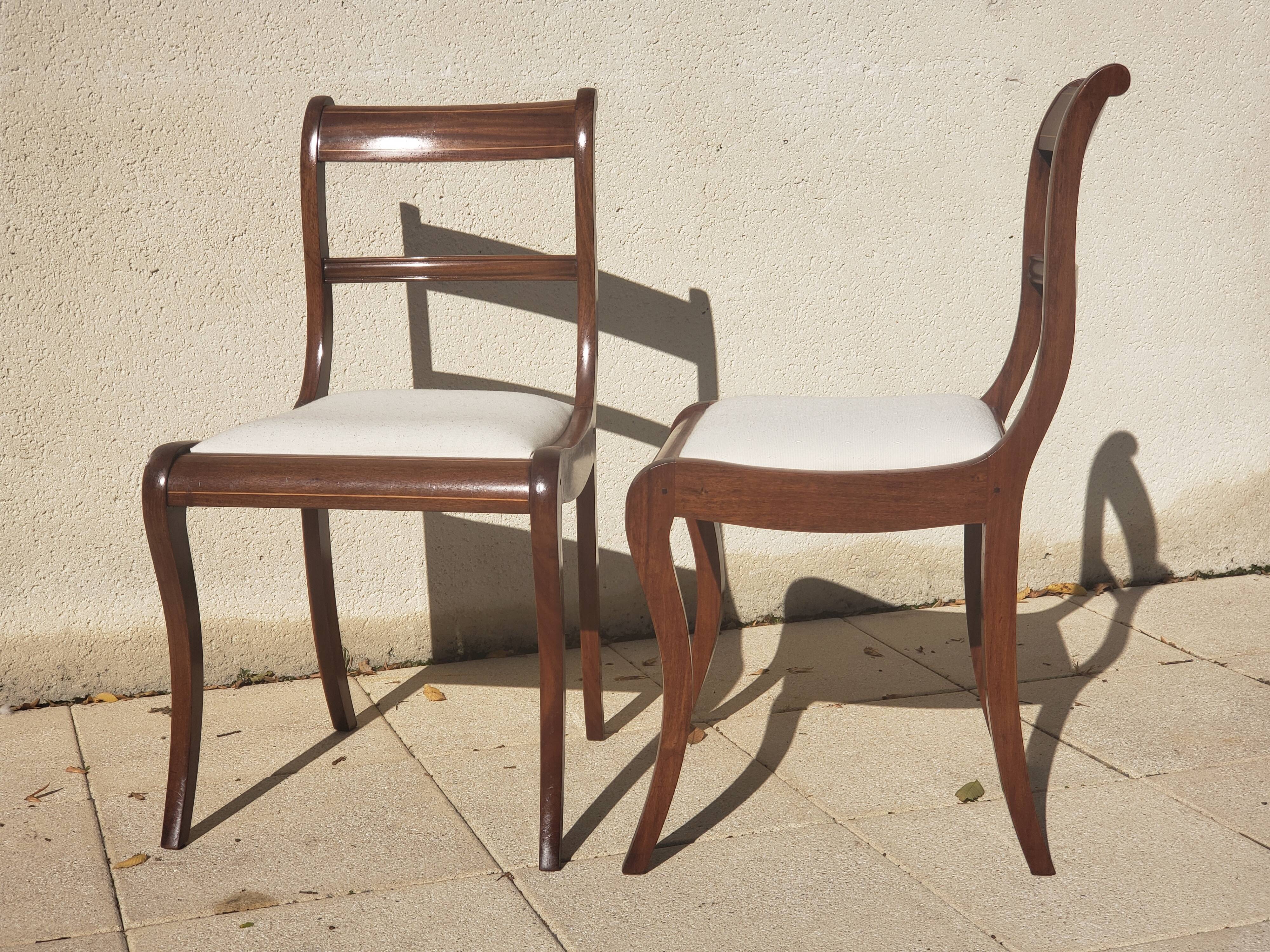 4 Antique Louis Philippe Chairs