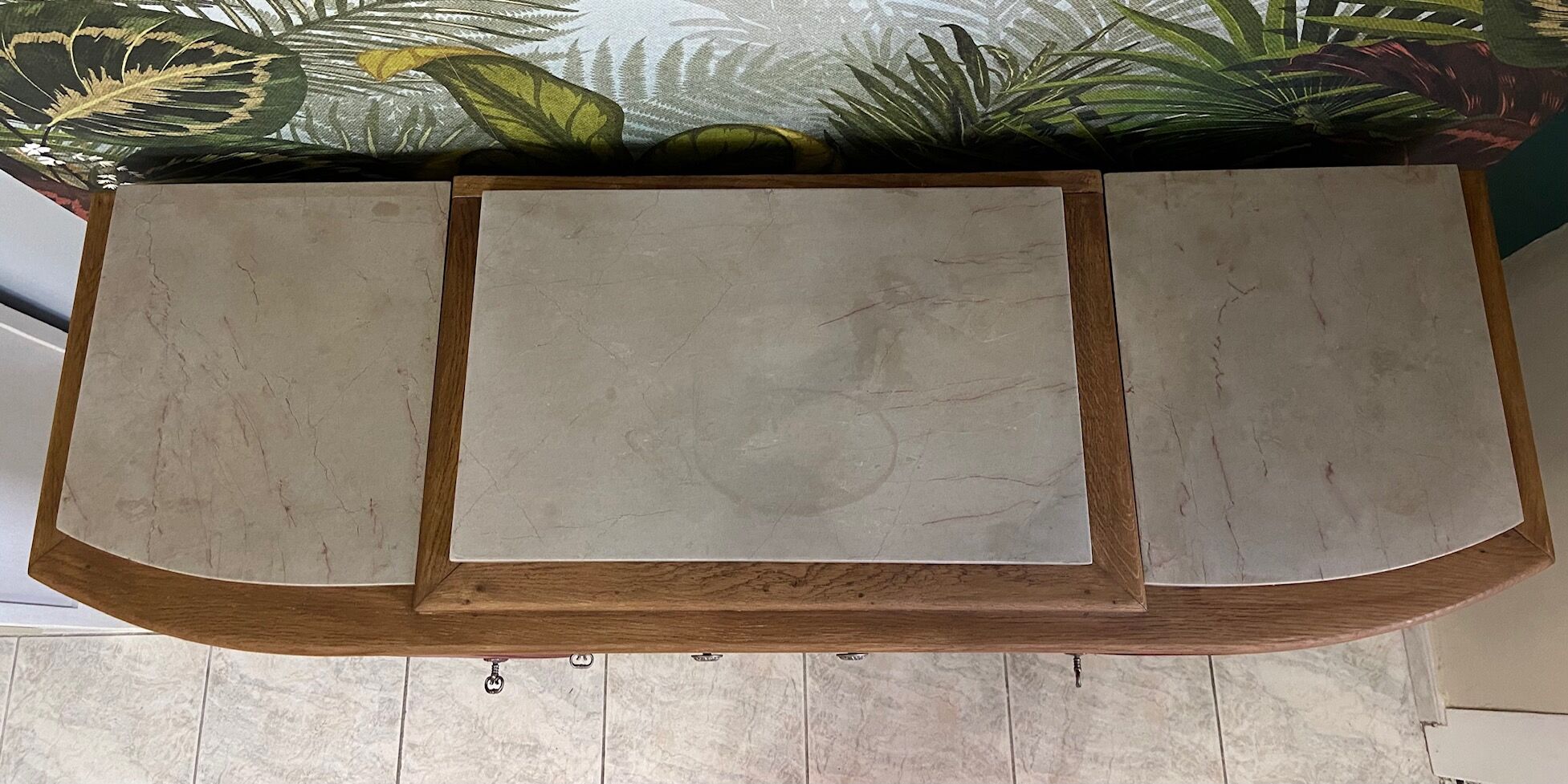 Raspberry art deco buffet