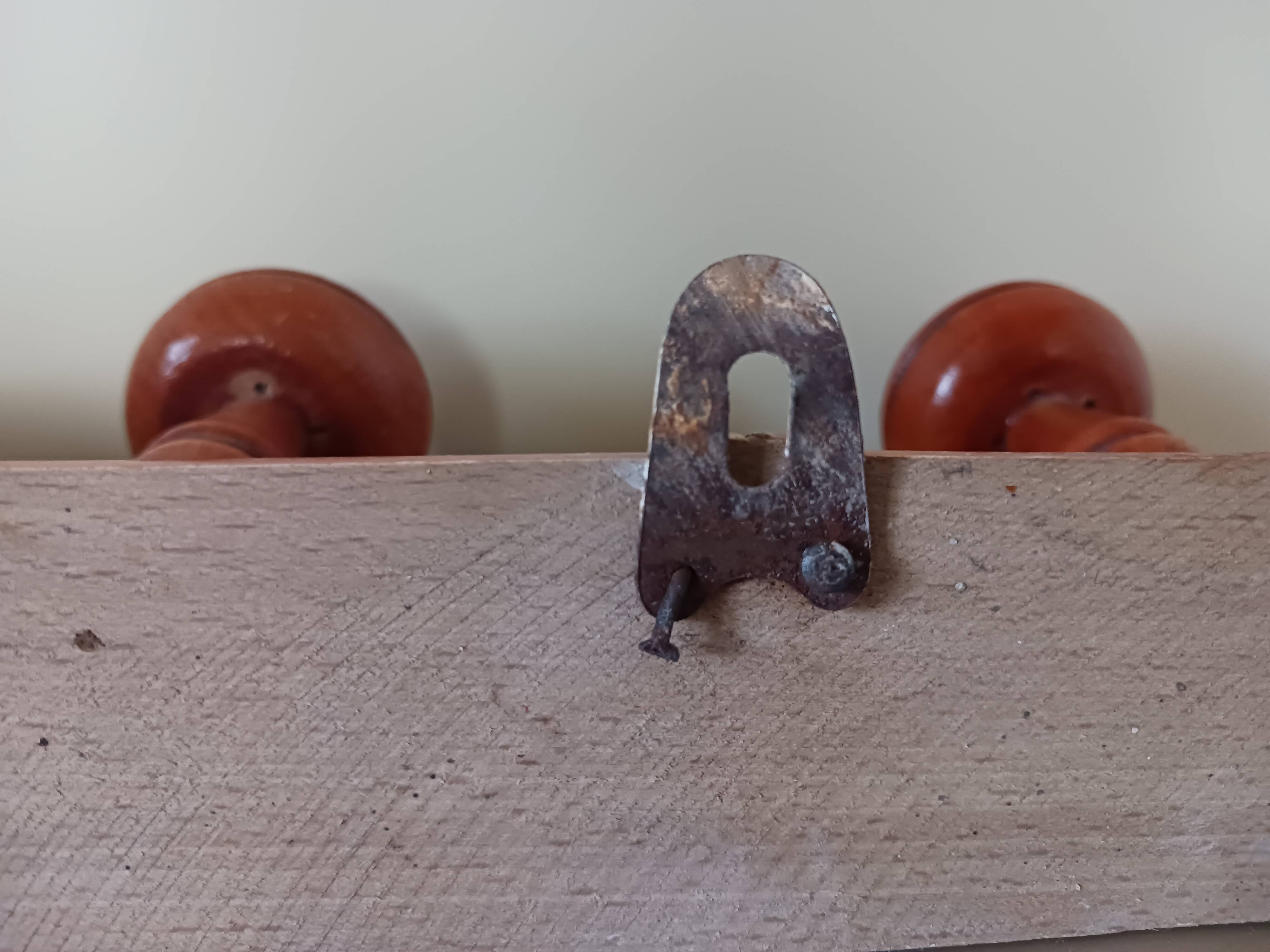 Wooden coat rack, 1950s.