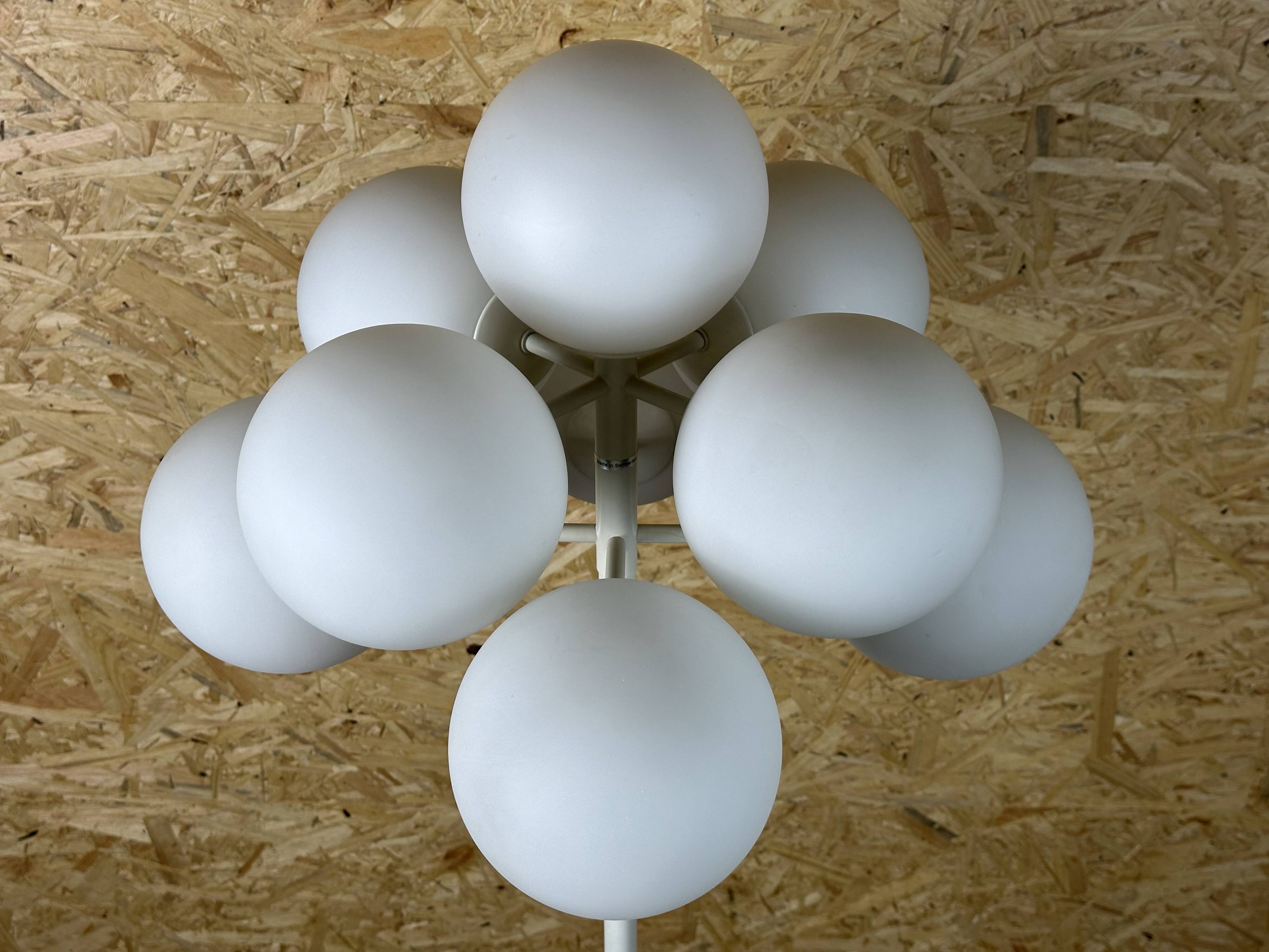 60s 70s floor lamp ball lamp by ER Nele for Temde Leuchten Switzerland