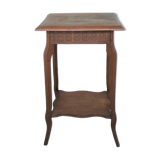Art Deco side table wooden top