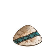 Vintage triangular ceramic bowl