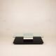 Cidue Mid Century Italian Black Lacquer, Mirror and Glass Coffee Table 1970