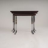 Set of 3 minimalistic nesting side tables