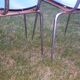 4 chaises vintages en formica bleues
