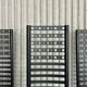 Set of 4 Postmodern Steel Dining Chairs – Sculptural High-Back Design, c. 1980s
