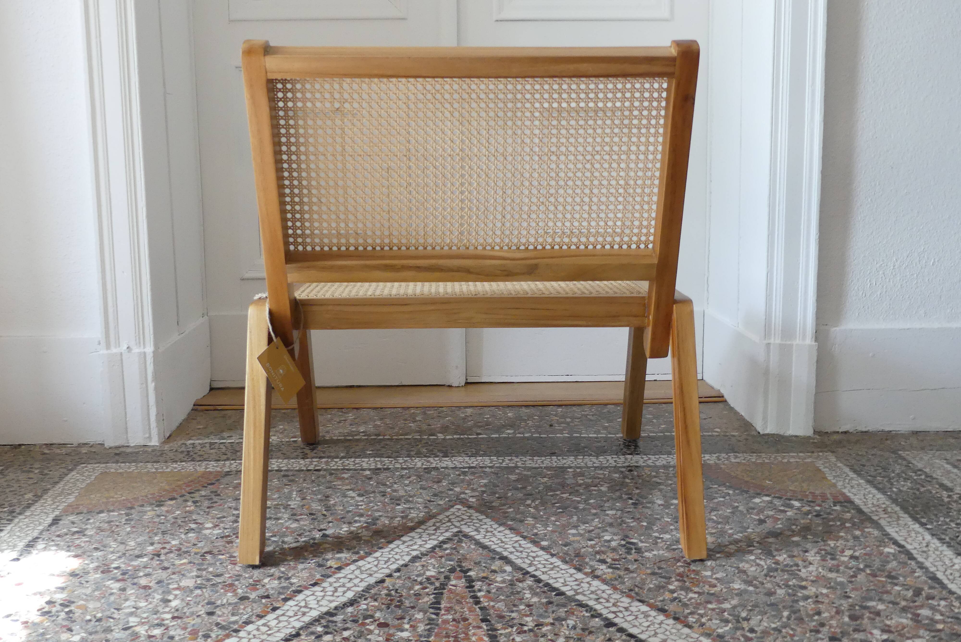 Canework armchair