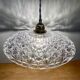 Vintage glass pendant light - tableware collection -