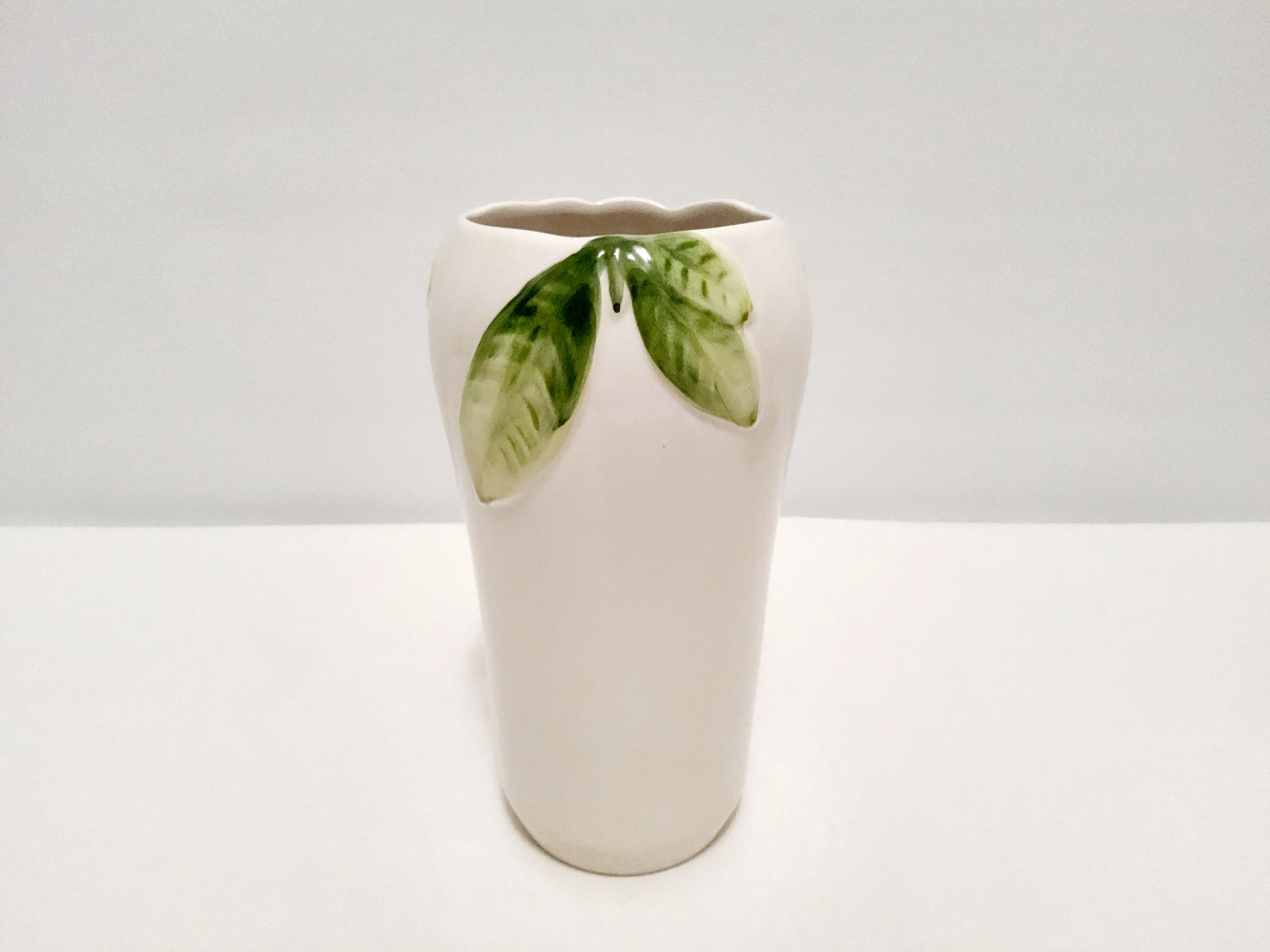 Hand-painted slip vase