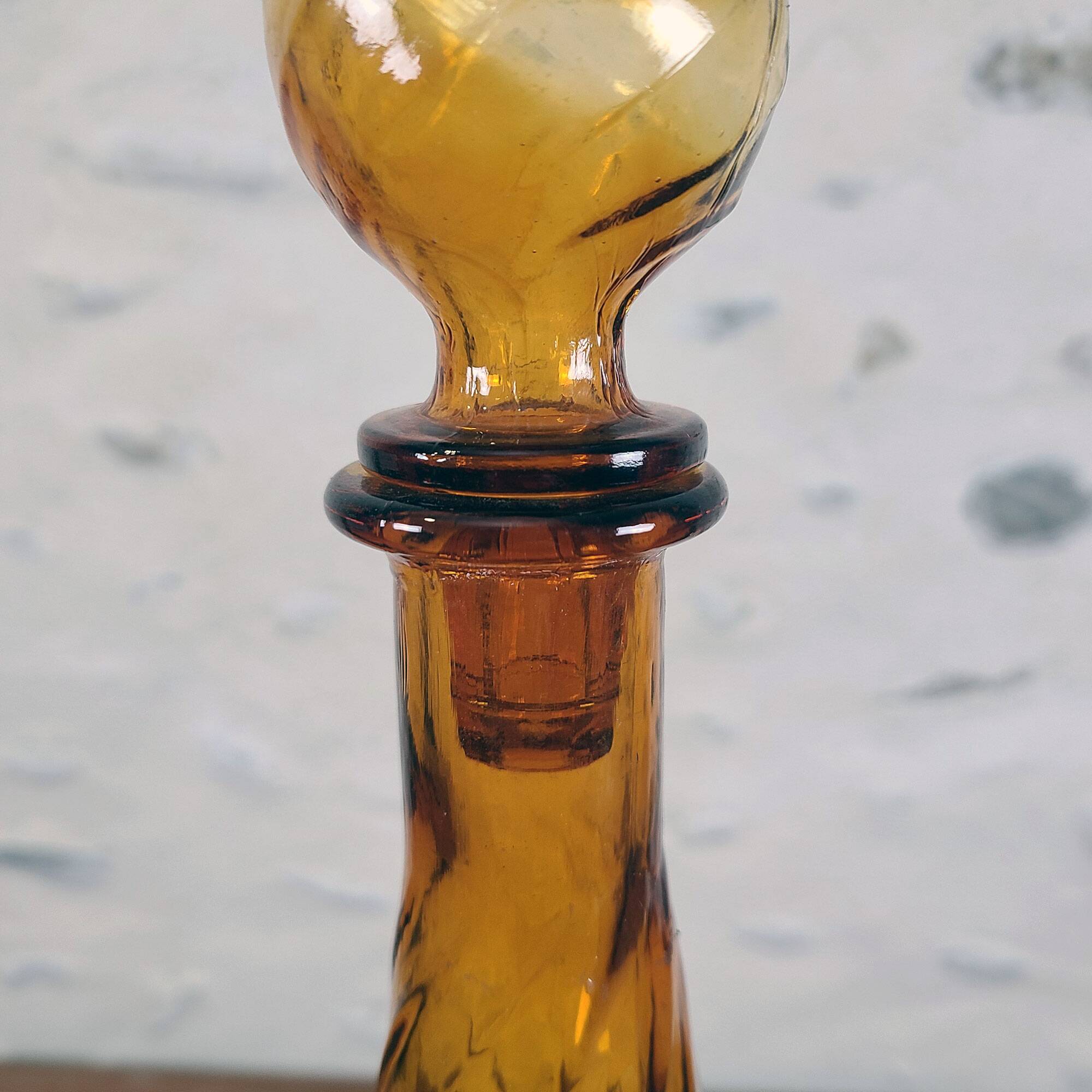 Italian amber genius decanter
