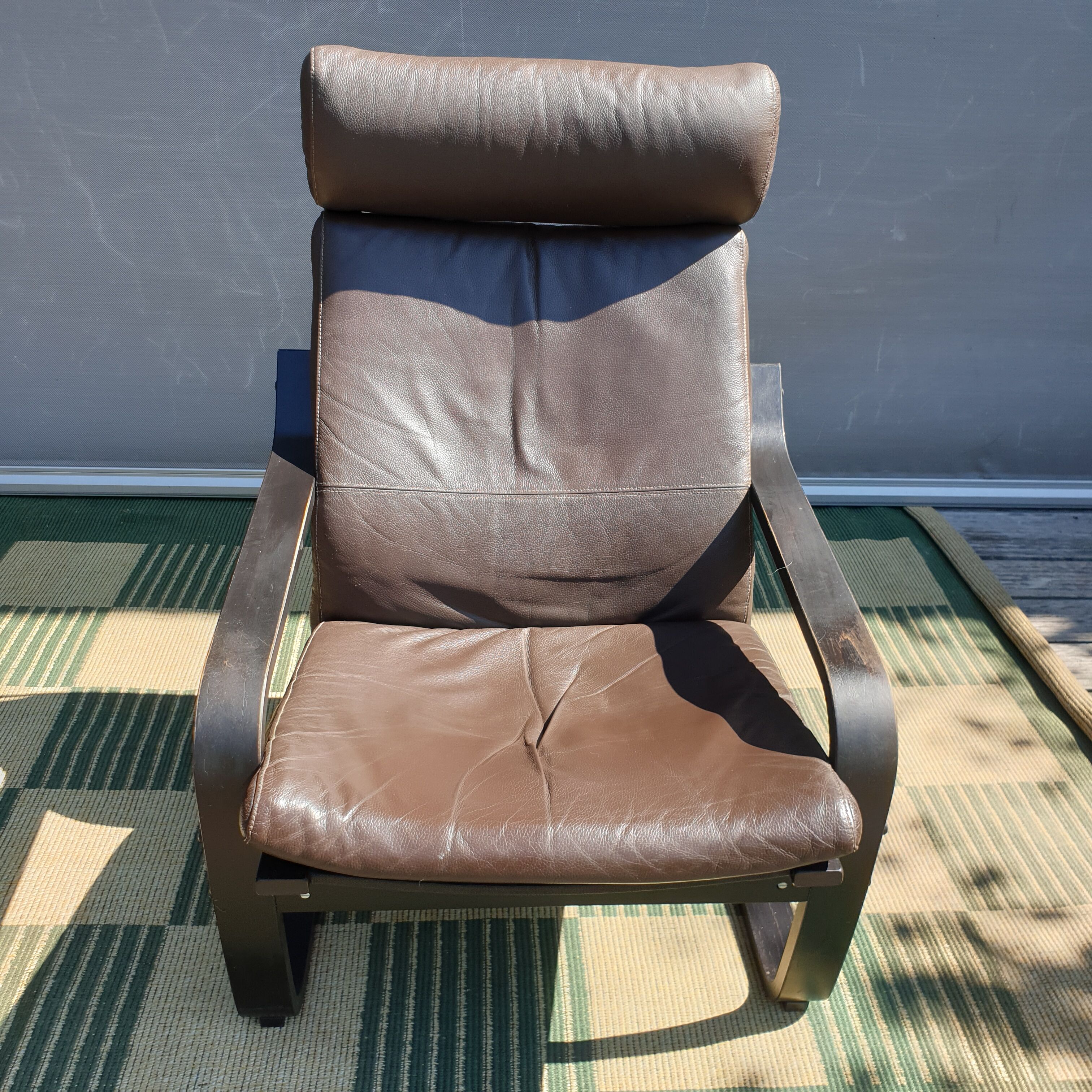 Fauteuil lounge poäng vintage ikéa 1999 cuir
