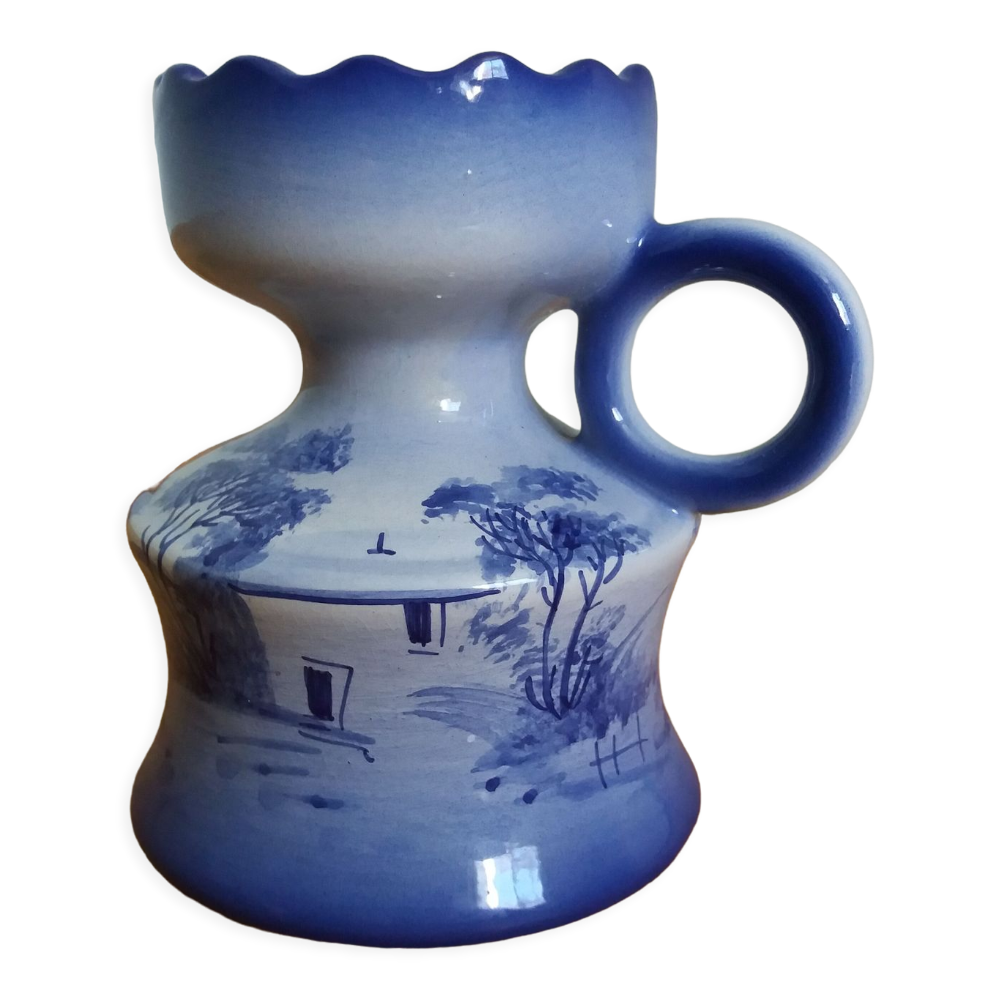 Candlestick ceramic vase hand-painted decoration