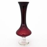 Red vintage vase