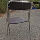 Paire de chaises vintage métal chromé