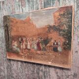 Peinture à l’huile ancienne française, signée Pérez