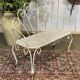 Banc de jardin en fer forgé des années 1950