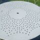 White wrought iron garden furniture