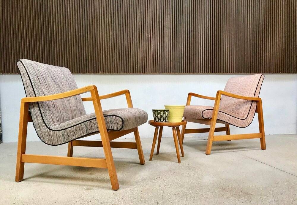 Ensemble de 2 fauteuils faciles modèle Vostra 602 de style mid-century par Jens Risom pour Knoll