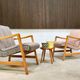 Ensemble de 2 fauteuils faciles modèle Vostra 602 de style mid-century par Jens Risom pour Knoll
