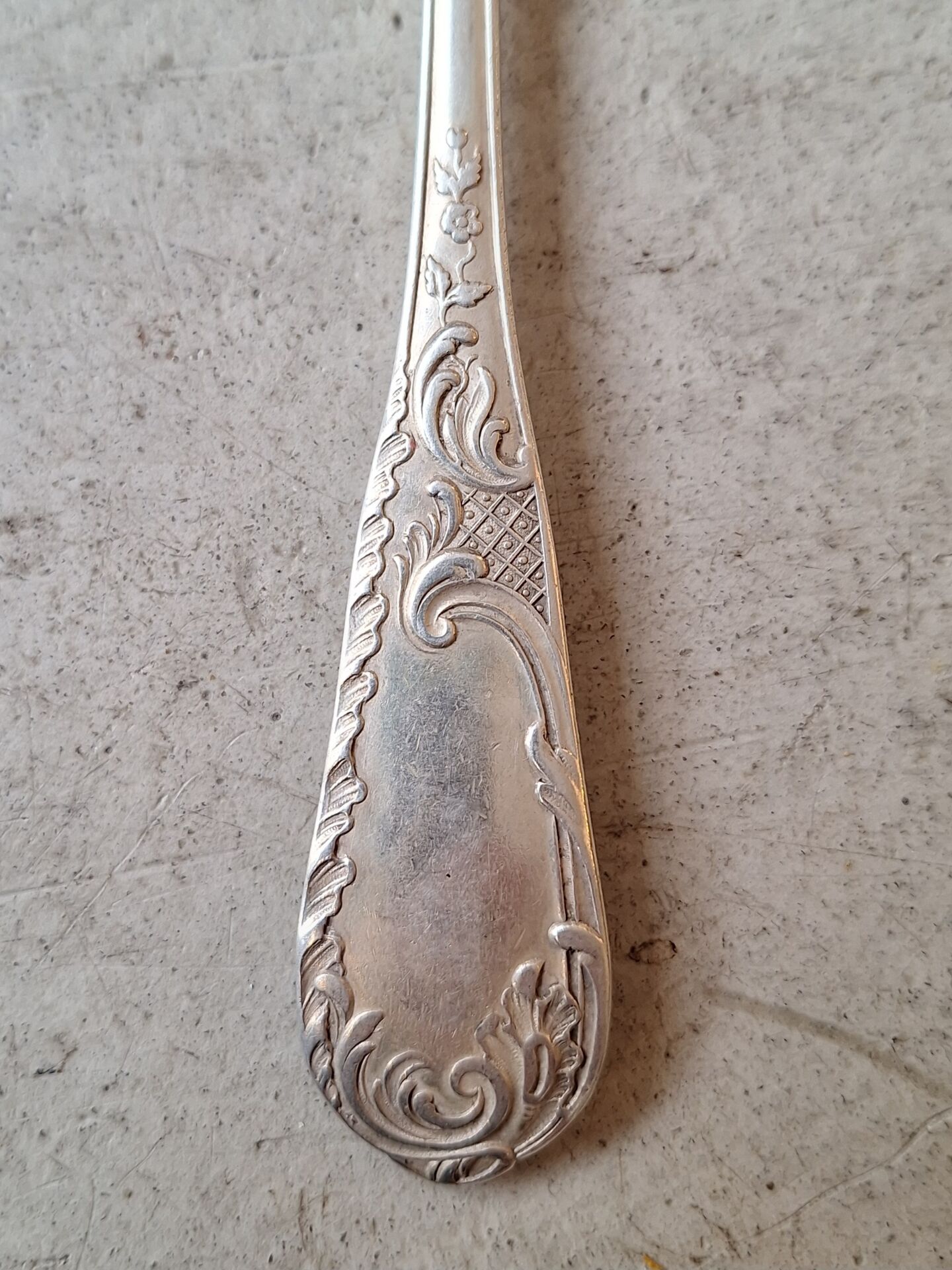 Solid silver Art Nouveau table fork