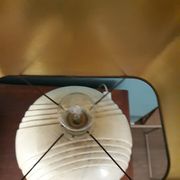 Lampe en céramique façon marbre années 70