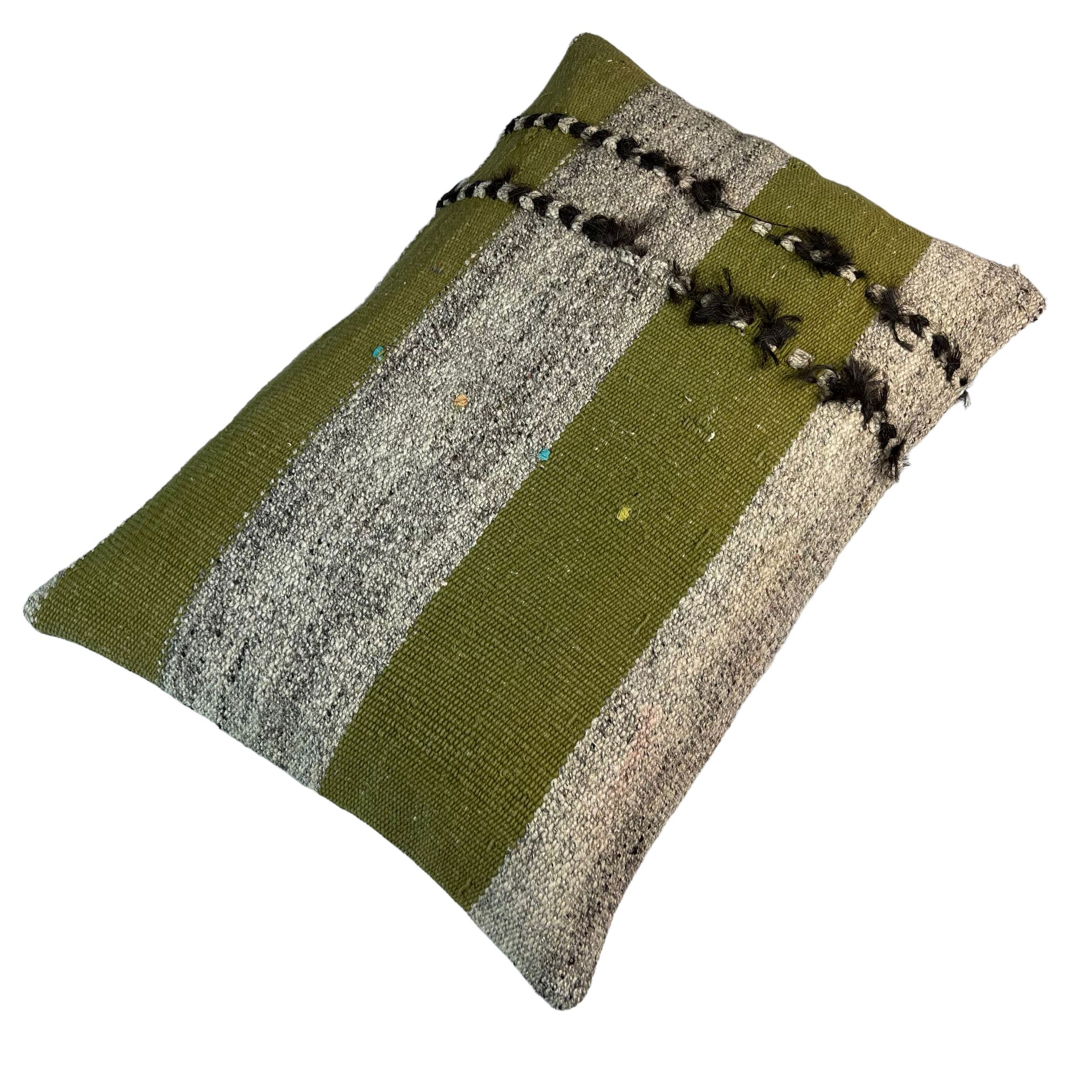 Housse de coussin vintage turque faite à la main, 40 x 60 cm