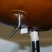 Chaise Egg Vintage Teintée à la Main en Brun Whisky