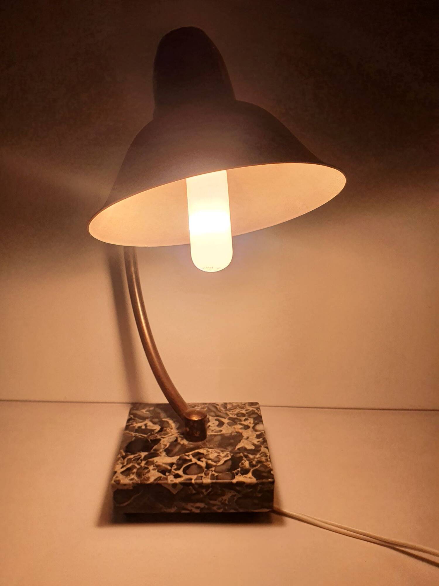 Vintage red desk lamp