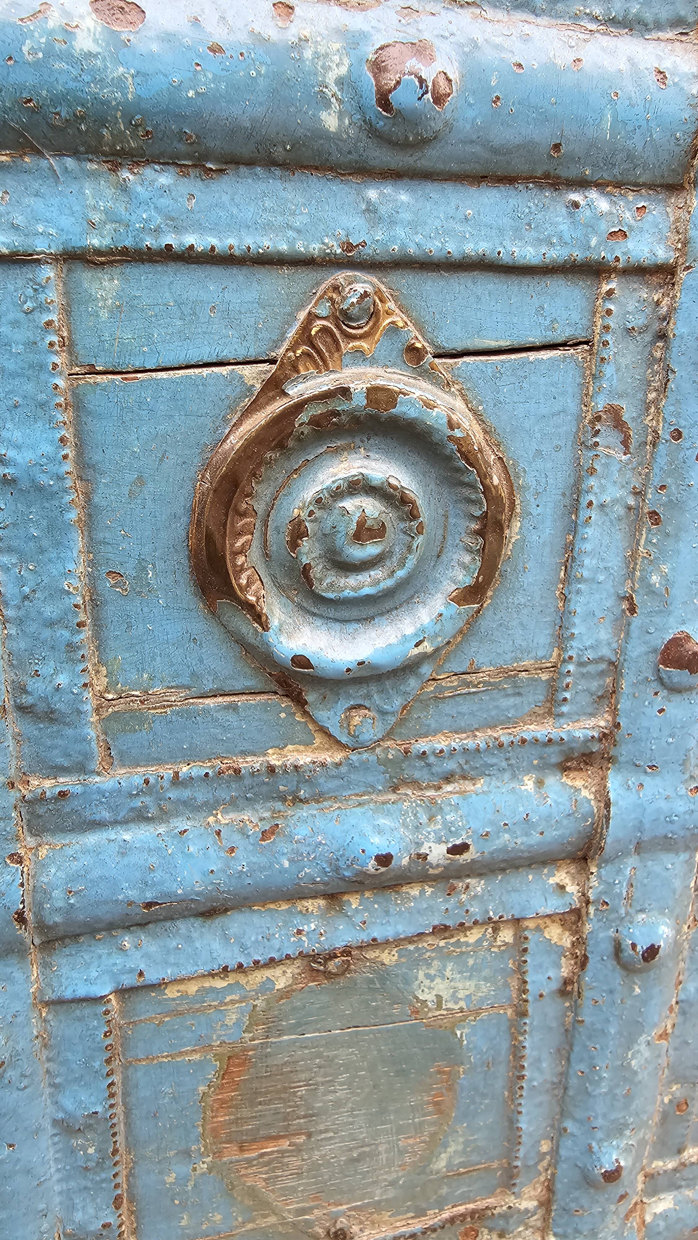Antique Burmese teak dowry chest
