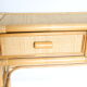 Rattan and wicker console, two drawers