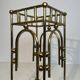 Modernist brass umbrella stand in the style of Joseph Hoffmann