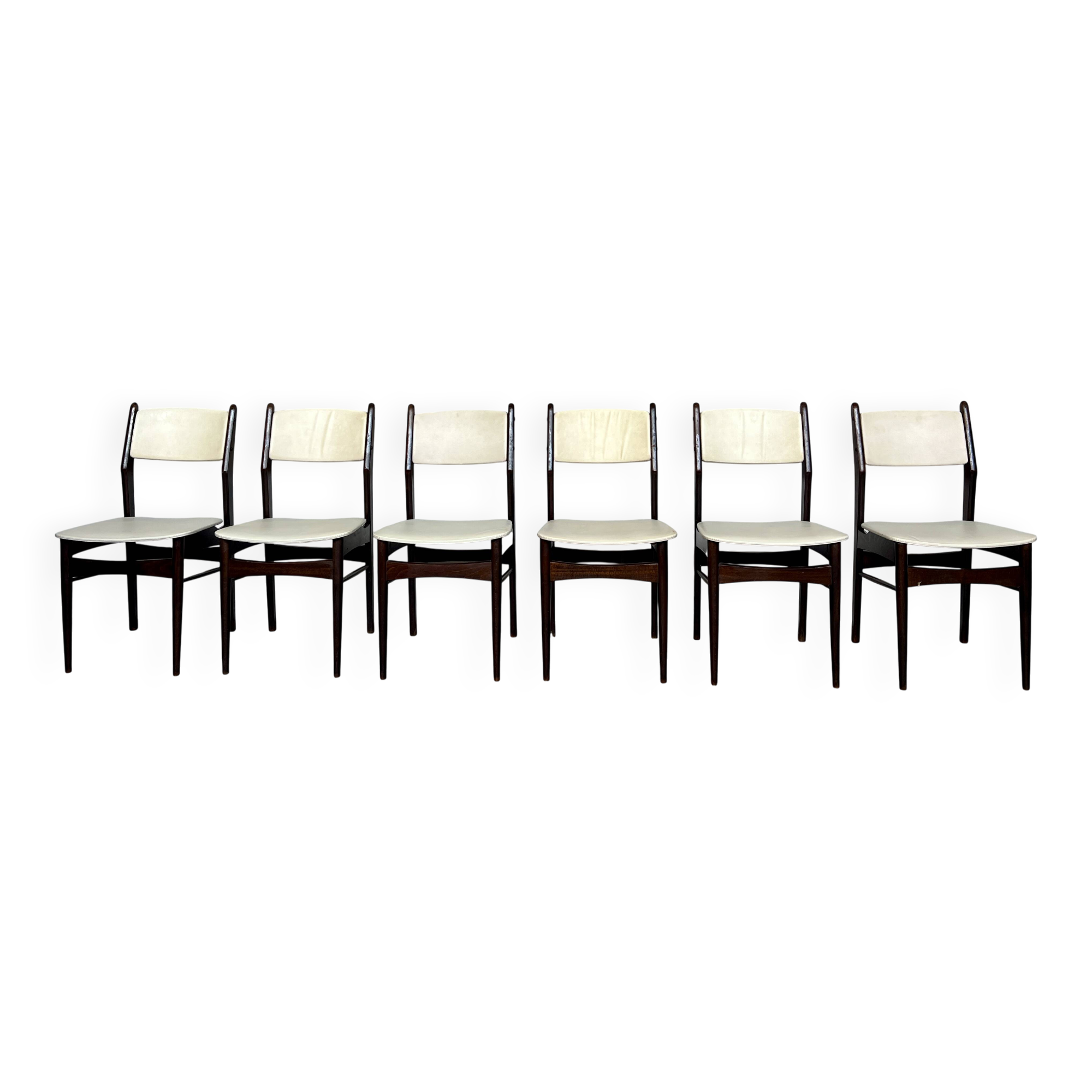 Set of 6 vintage 1960s chairs