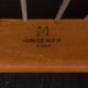 Pair of Kai Kristiansen Paperknife lounge chairs in teak and natural wool