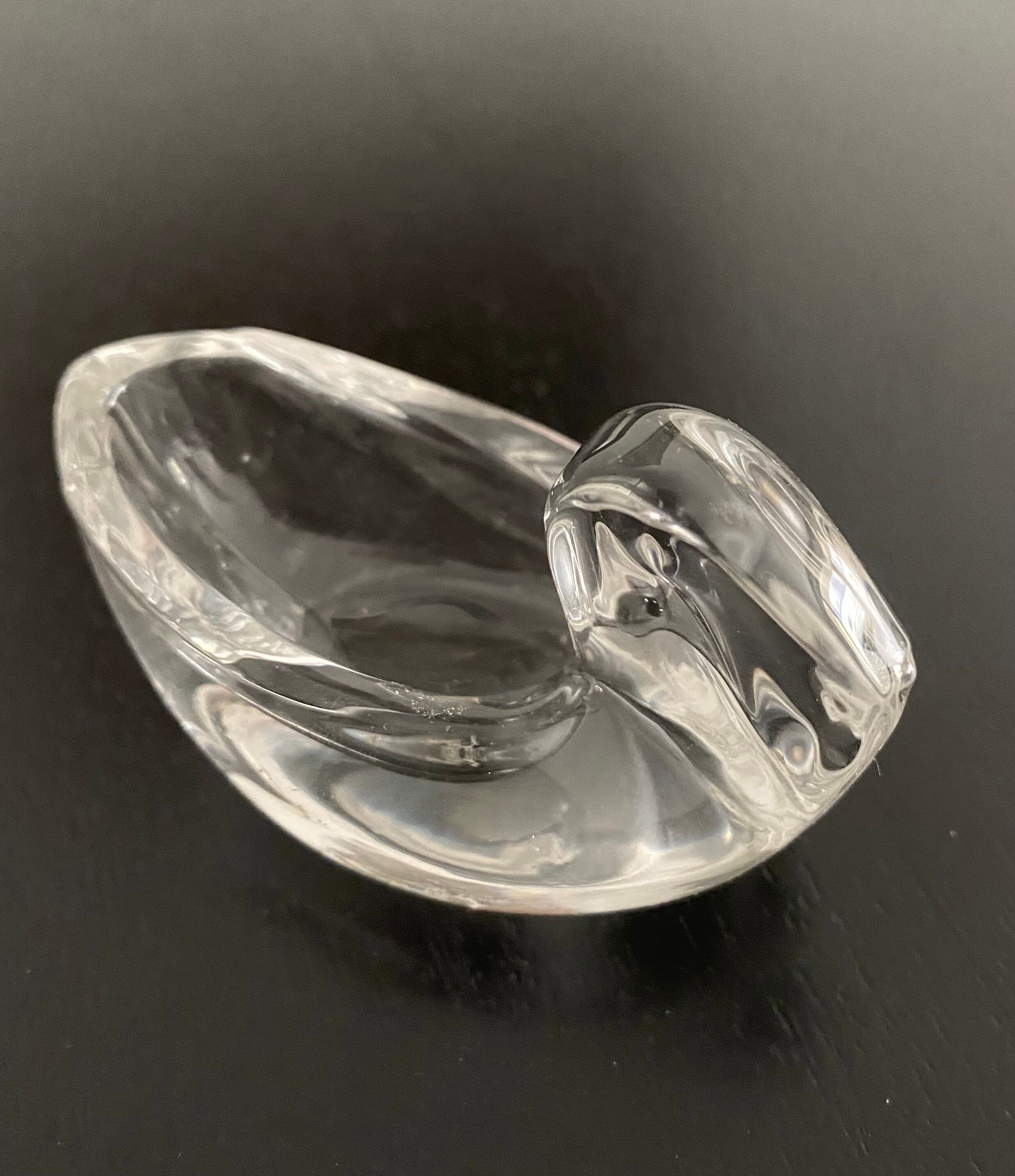 Salt shakers (salters) glass swan shape