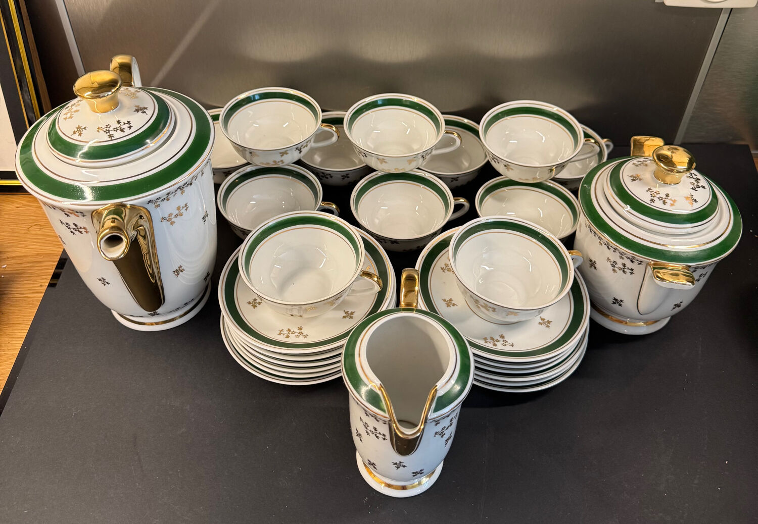 Limoges porcelain coffee service – Luf brand