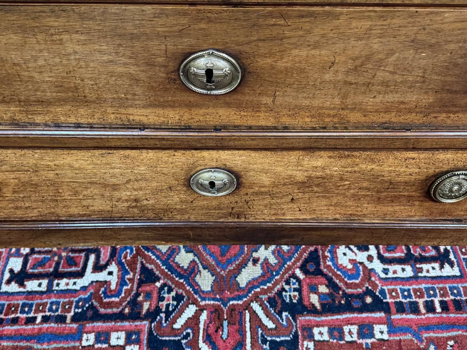 Louis XVI commode from the 18th century in walnut.