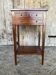 Antique Nightstand Entry Table Cherry Wood 3 Drawers Vintage #D995