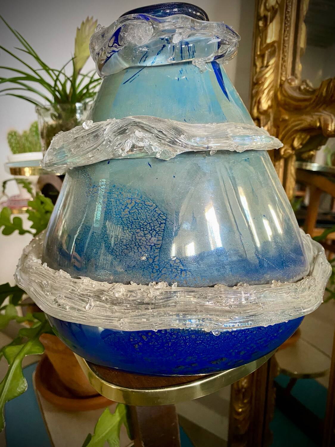Glass paste vase