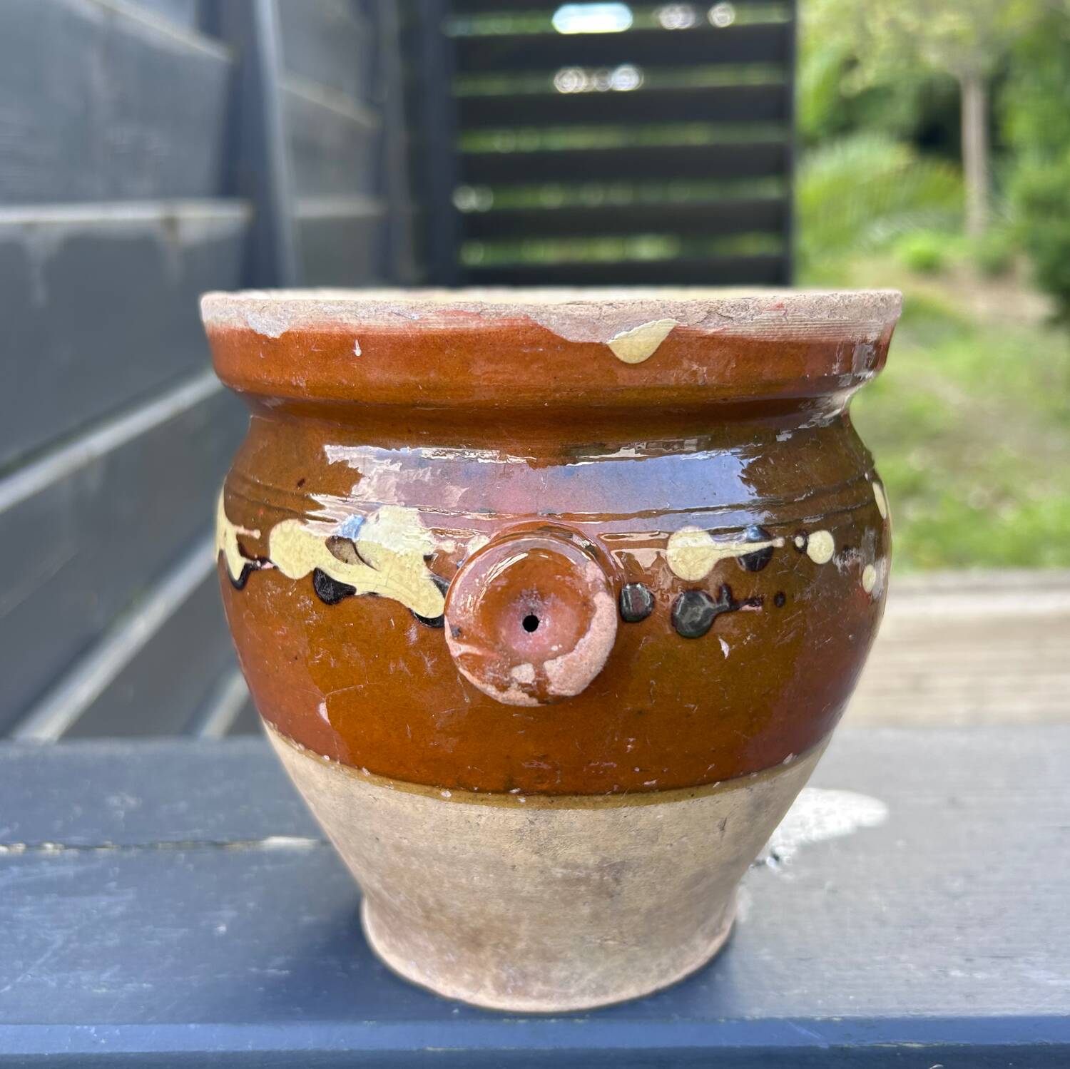 Small antique decorated jar