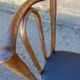 2 Restaurant chairs bent wood imitation vintage leather French bistro